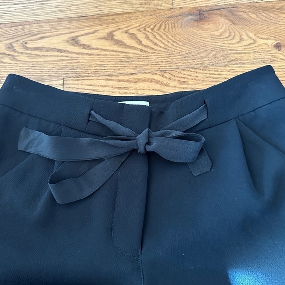 Aritzia Wilfred Allant Tie Waist Cuffed Cropped Pants in Black (Size 00) - Picture 6 of 9